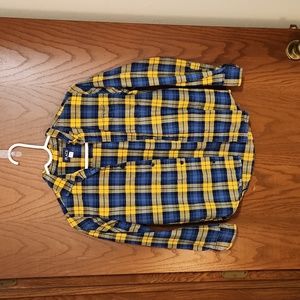 Boys Plaid Button Up Shirt